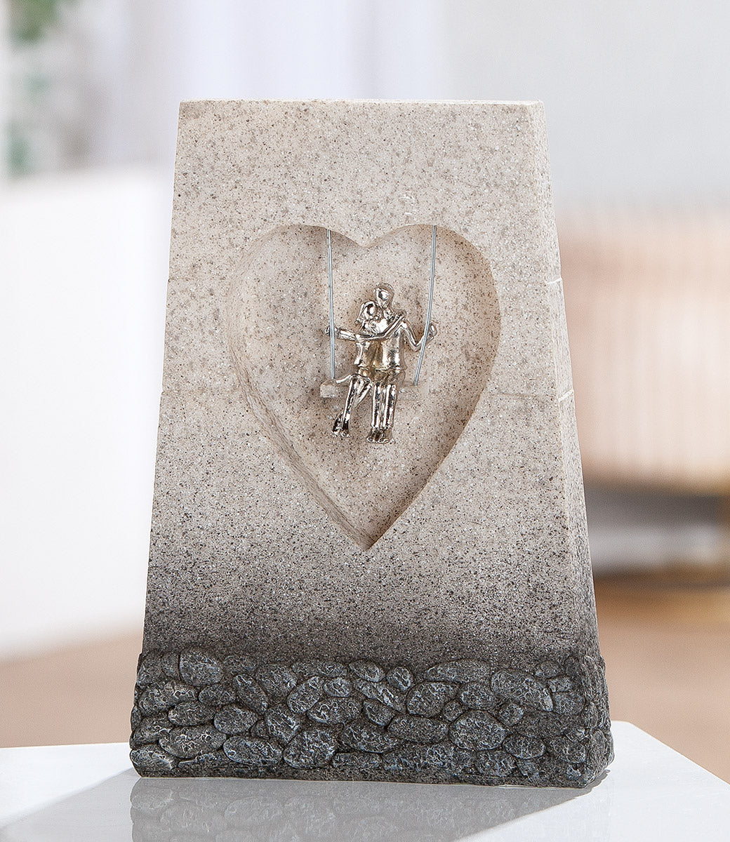 Sculptuur Paar Lovely Swing Grijs