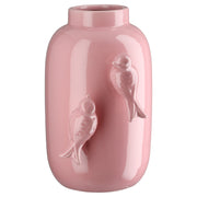 Apus Vaas Roze met Vogelmotief