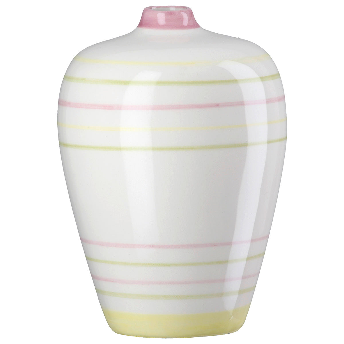 Coloro Vaas Wit Geel 10 cm