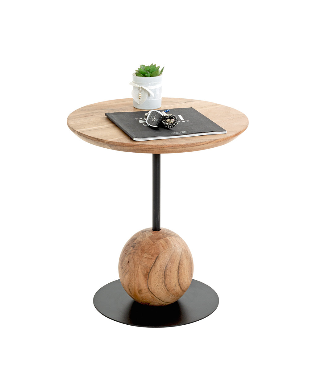 Mona Ronde Metalen Bijzettafel