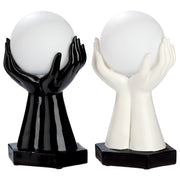 Cleo LED Hand Tafellamp Zwart Wit