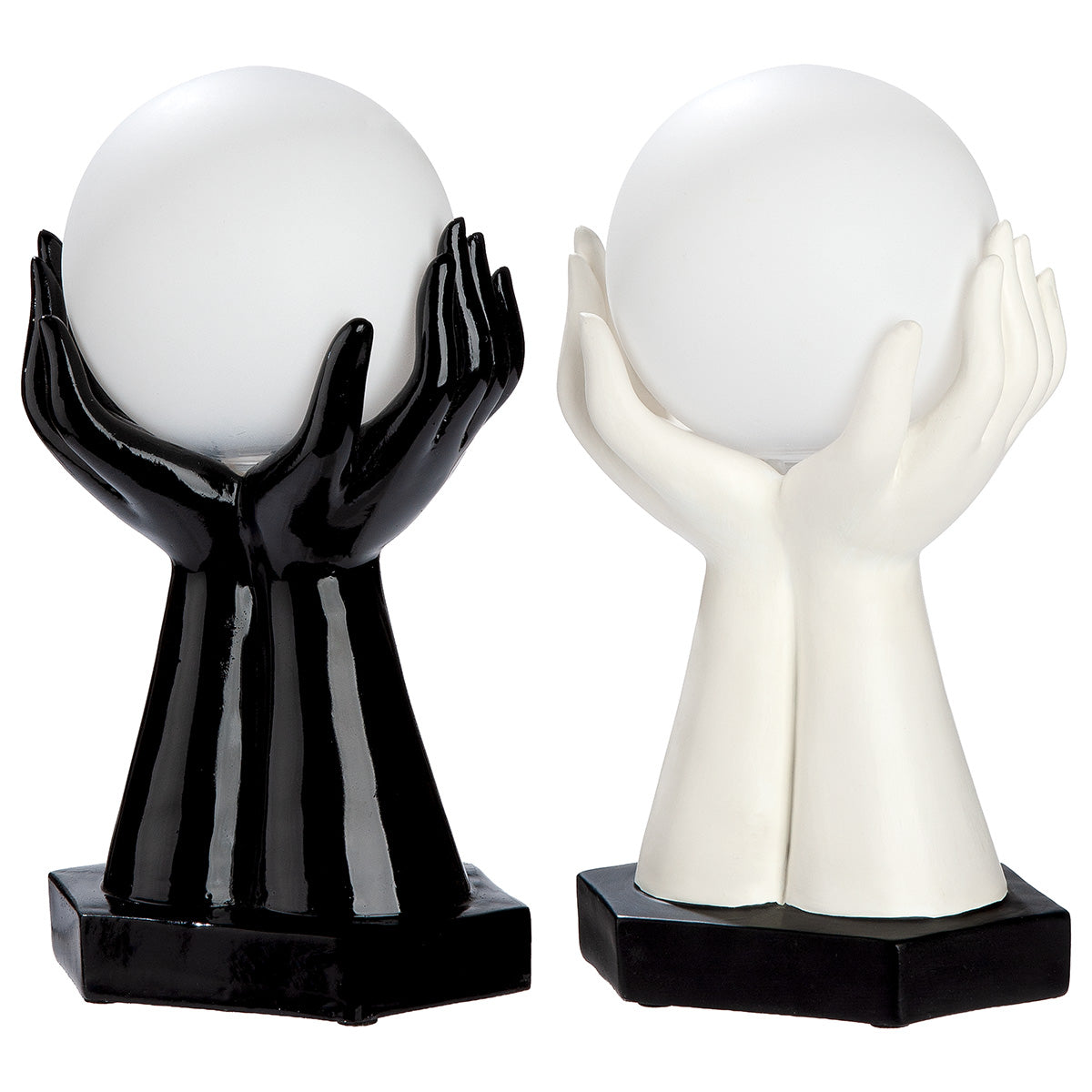 Cleo LED Hand Tafellamp Zwart Wit