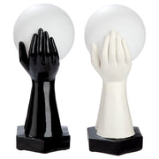 Cleo LED Hand Tafellamp Zwart Wit