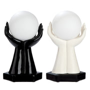 Cleo LED Hand Tafellamp Zwart Wit