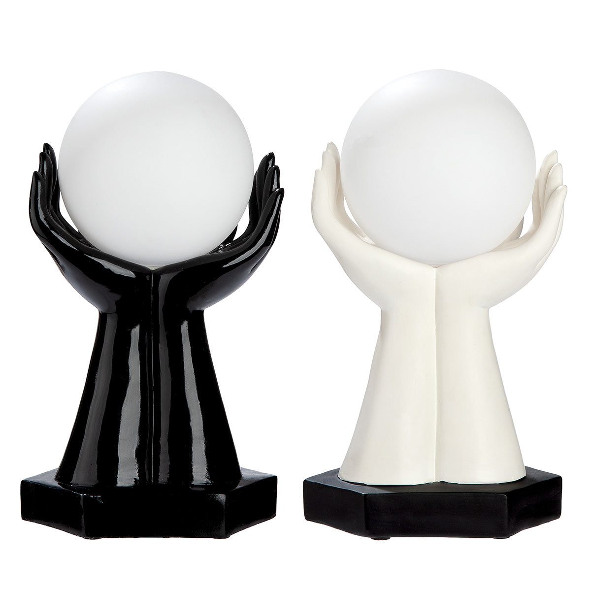 Cleo LED Hand Tafellamp Zwart Wit