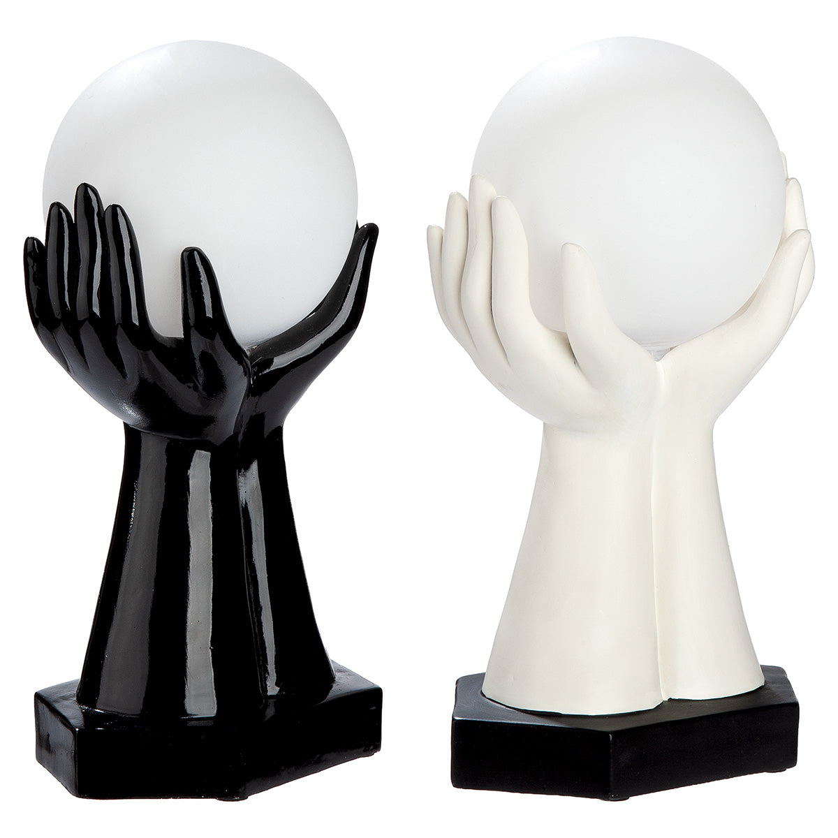 Cleo LED Hand Tafellamp Zwart Wit
