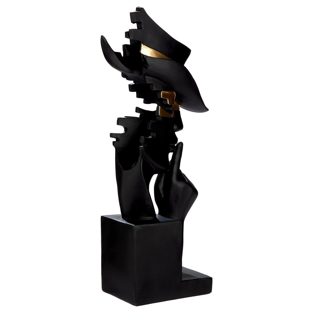 Mystique Sculptuur Hand & Hoofd Zwart