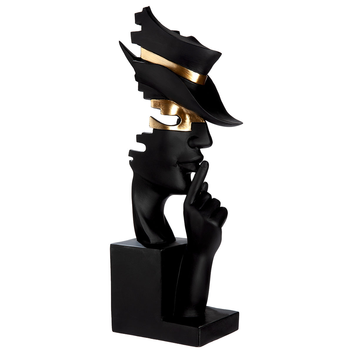 Mystique Sculptuur Hand & Hoofd Zwart
