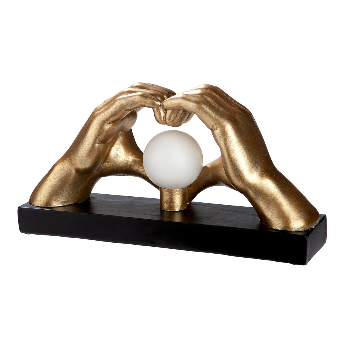 LED Handen Hart Tafellamp Goud