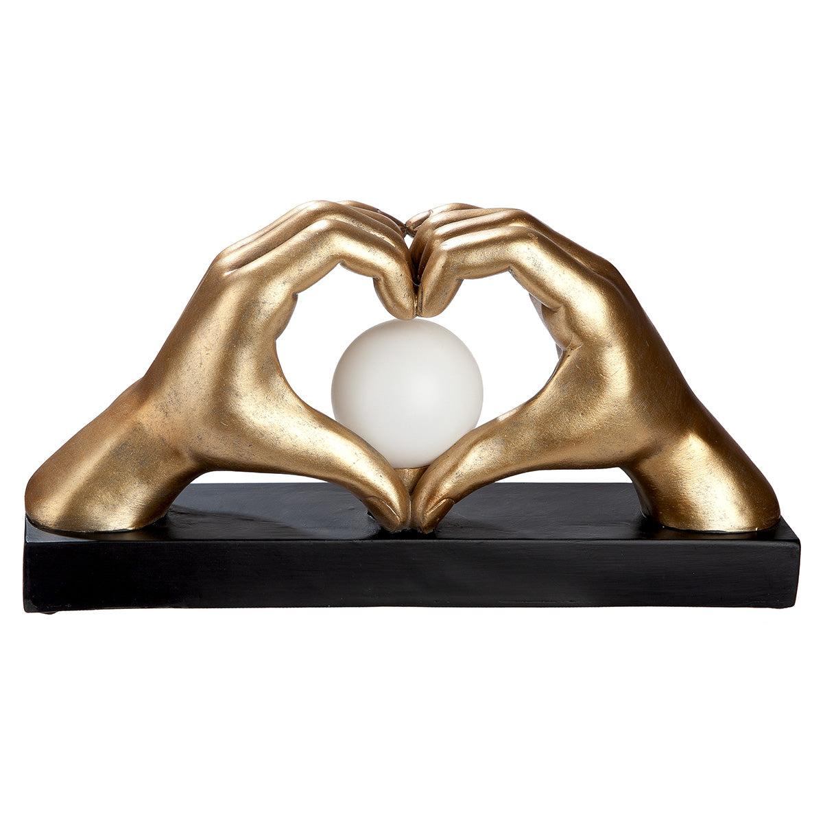 LED Handen Hart Tafellamp Goud