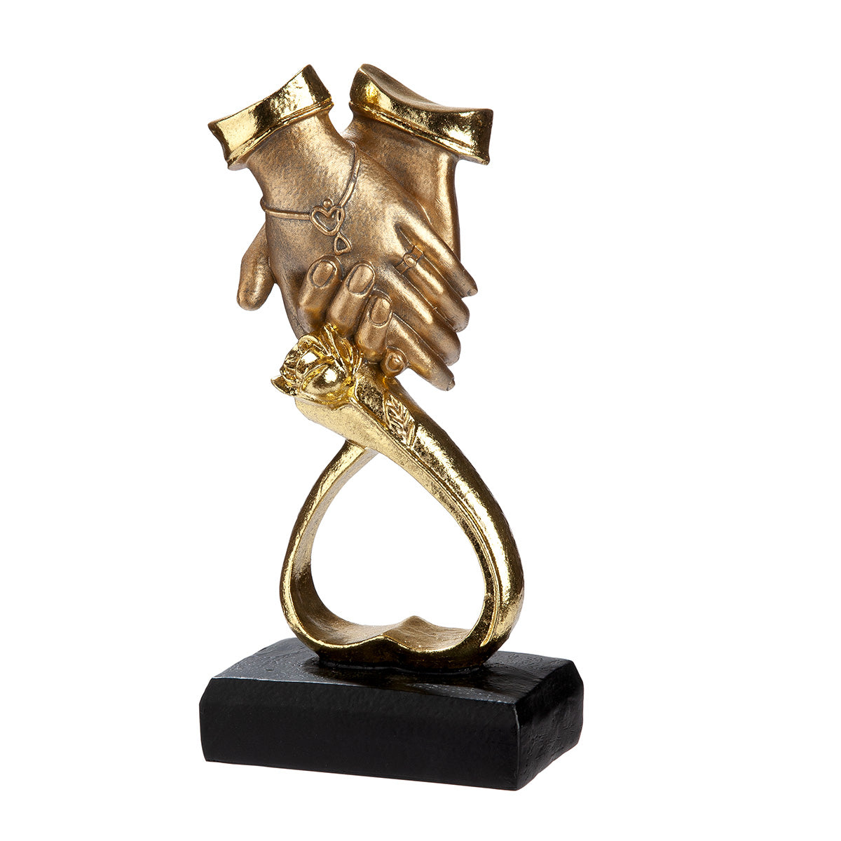 Gouden Handen Hart Sculptuur