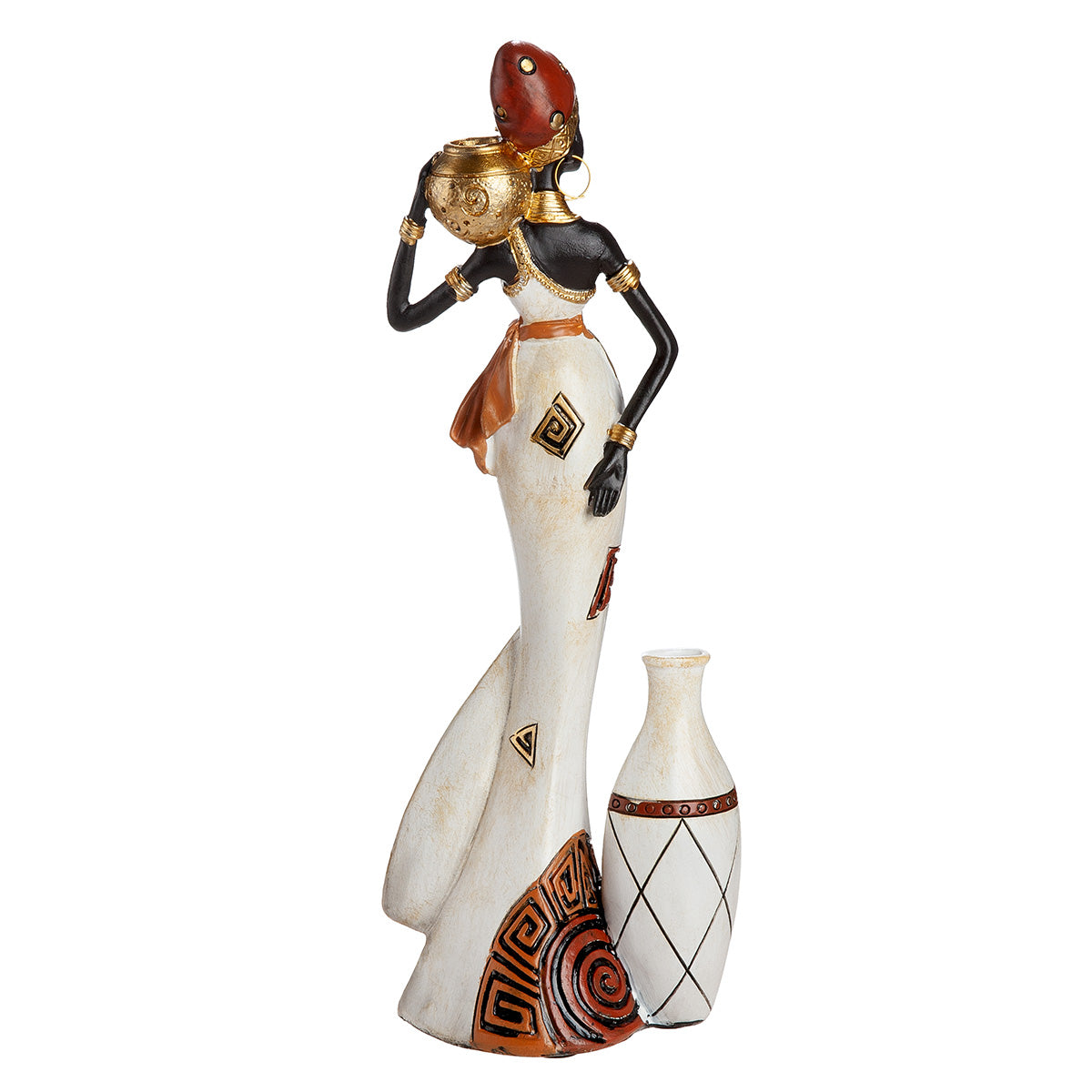 Imara Vrouwenfiguur Wit-Rood