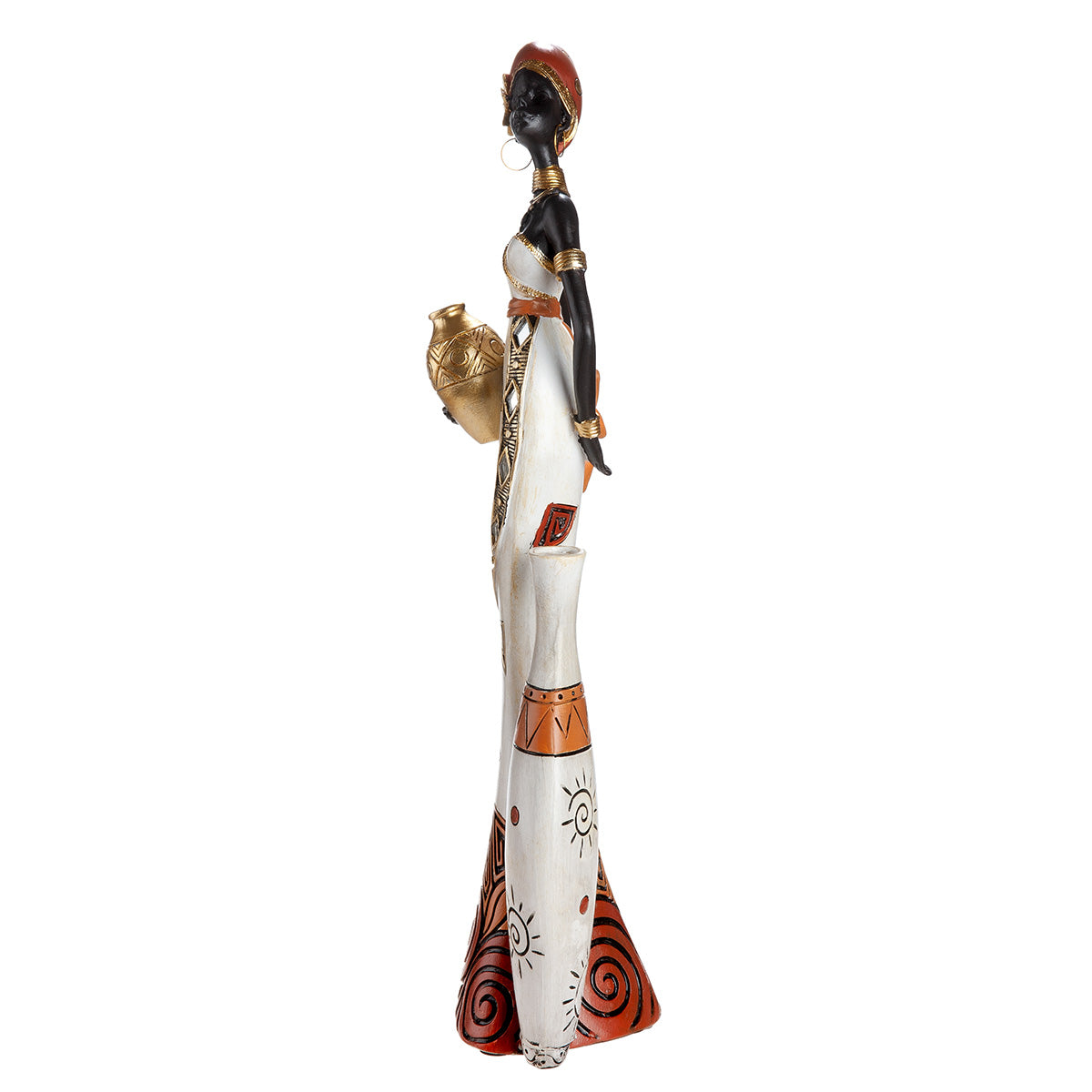 Imara Grote Vrouwenfiguur Wit-Rood