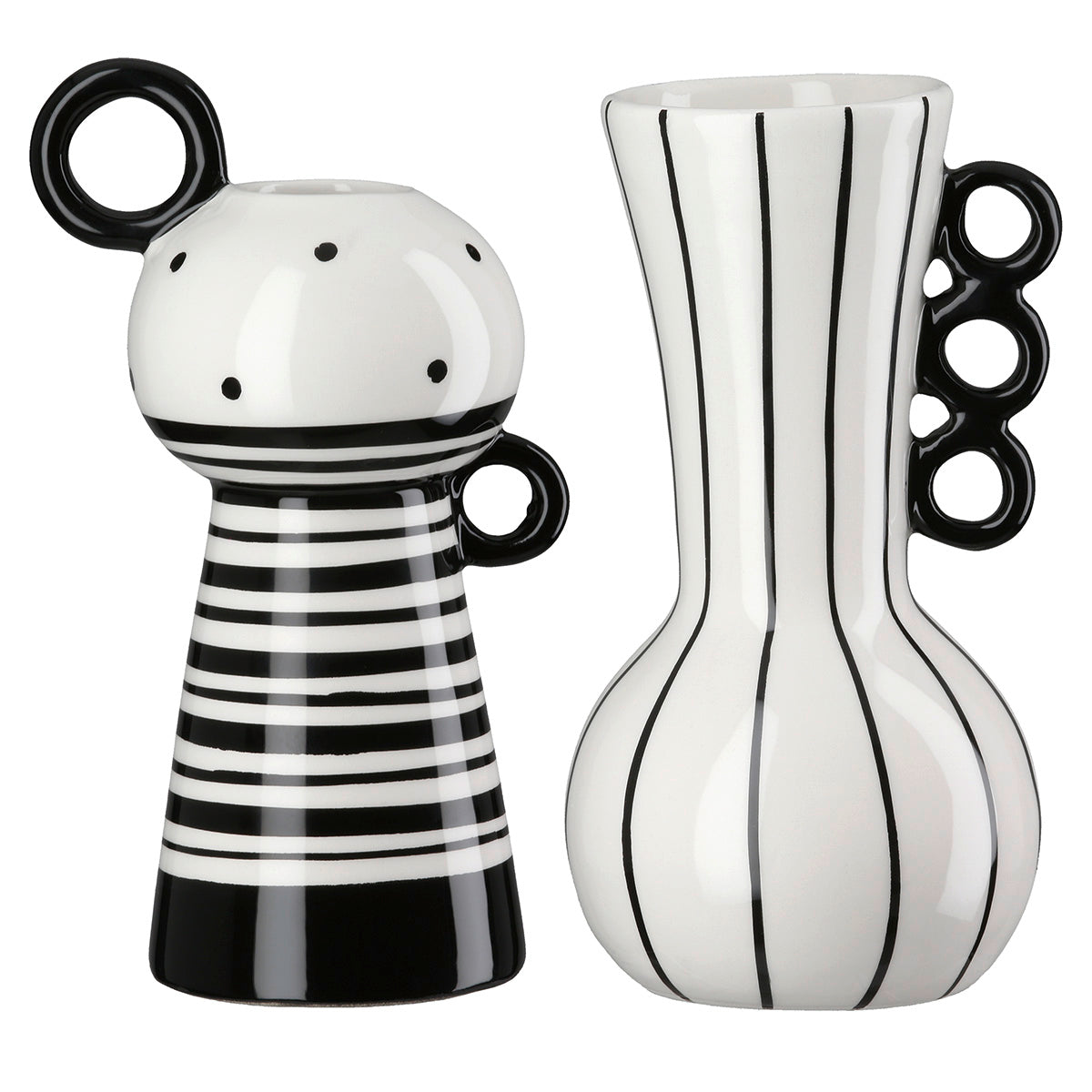 Manico Witte Vaas met Handvat 14 cm