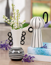 Manico Witte Vaas met Handvat 18.5 cm