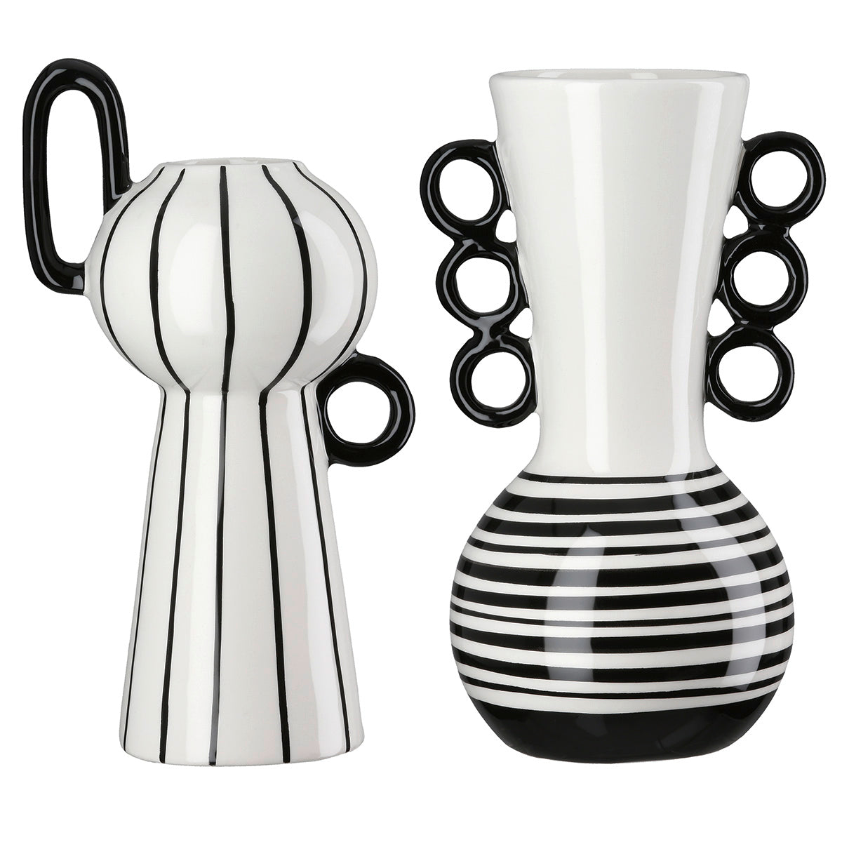 Manico Witte Vaas met Handvat 18.5 cm