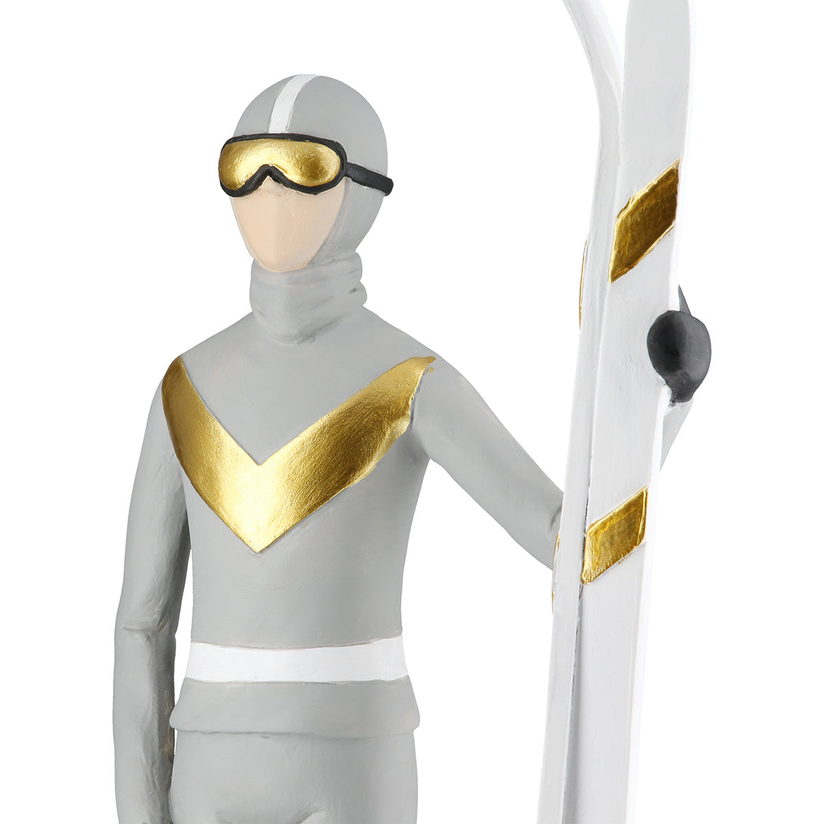 Ski Sculptuur Skiurlaub Zwart