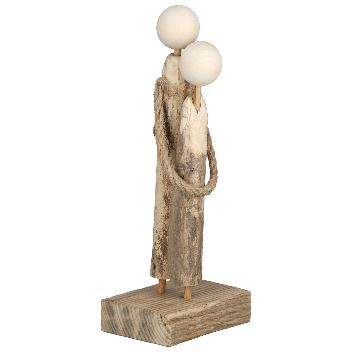 Woody Houten Sculptuur Set 2 Stuks