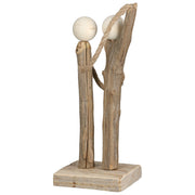 Woody Houten Sculptuur Set 2 Stuks
