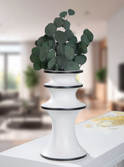Lujo Vaas Zwart-Wit 31.5 cm