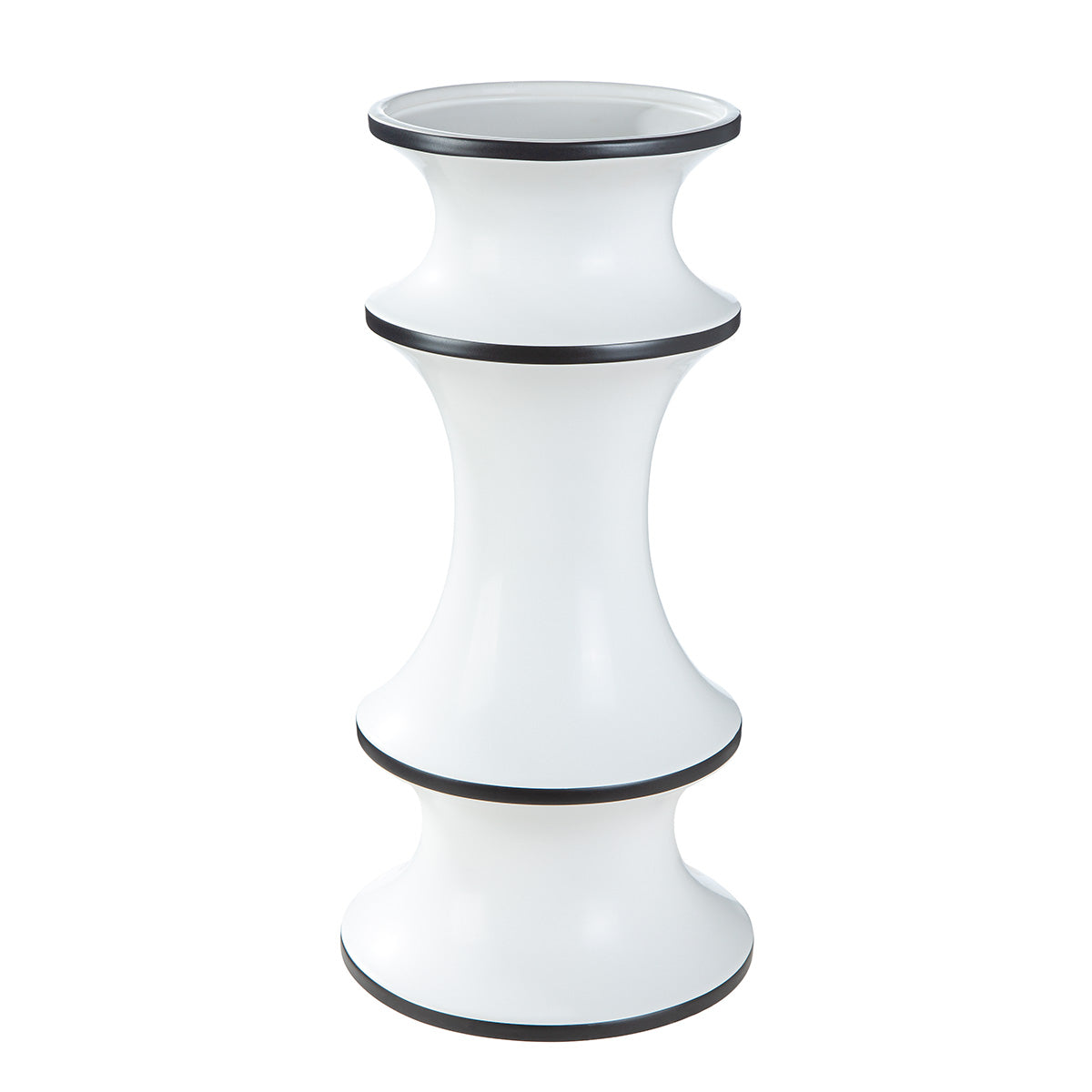 Lujo Vaas Zwart-Wit 41 cm