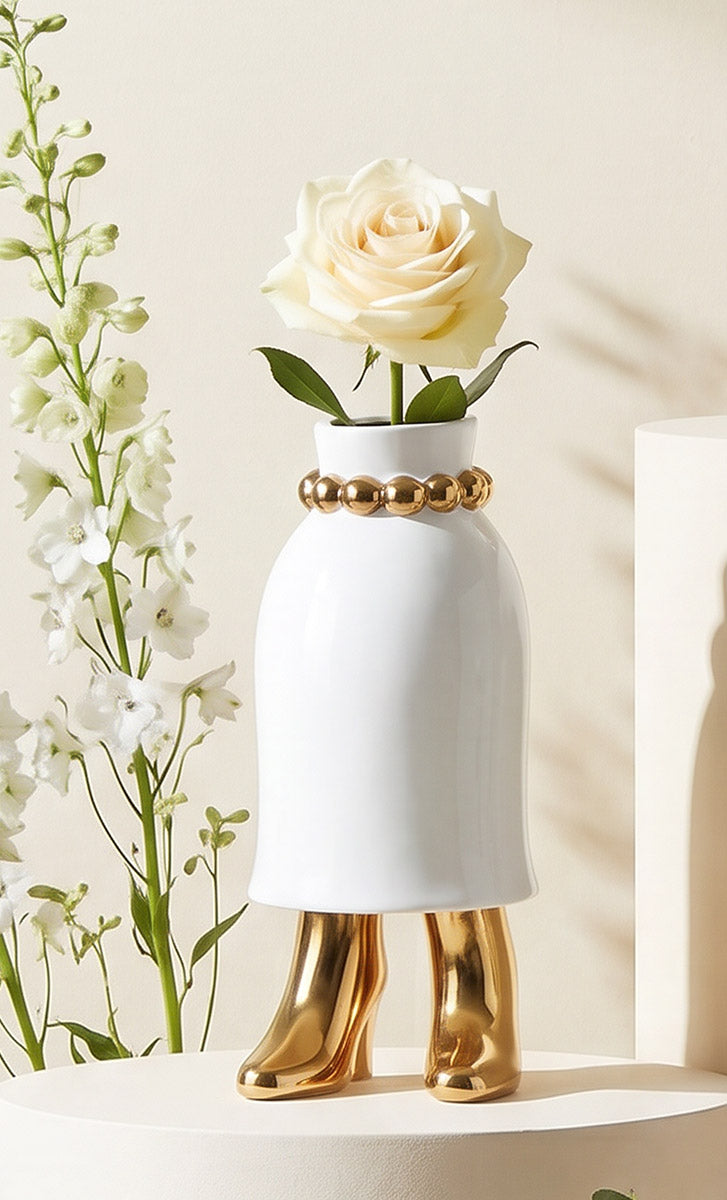 Donna Vrouwenvaas Wit Goud 37 cm