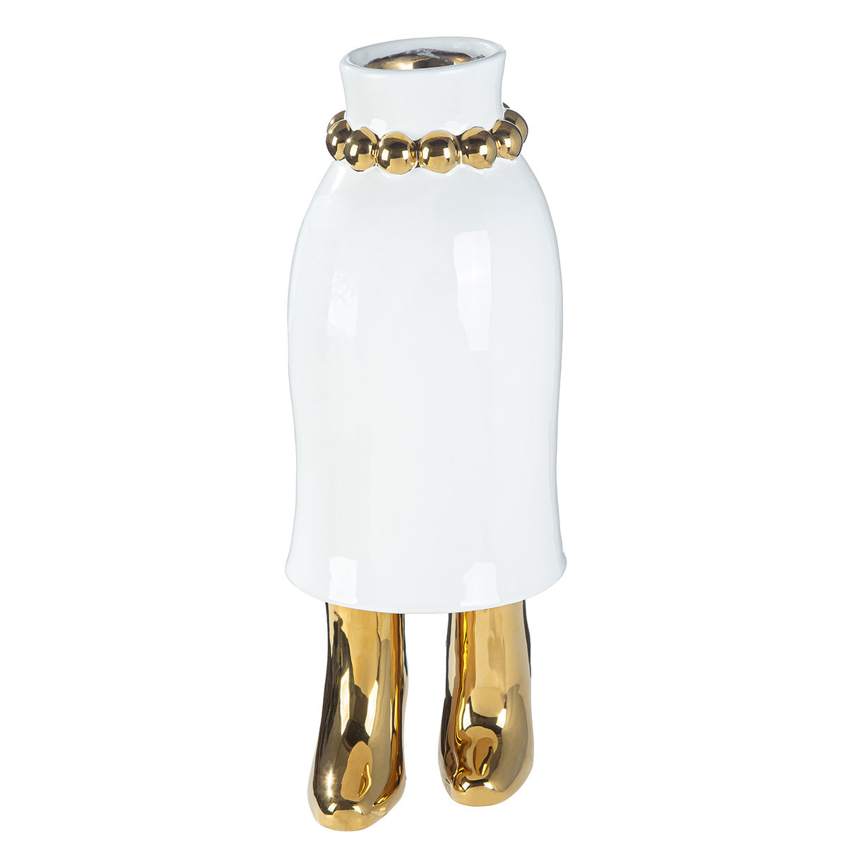 Donna Vrouwenvaas Wit-Goud 43 cm