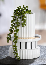Livello Witte Keramieken Vaas 19 cm
