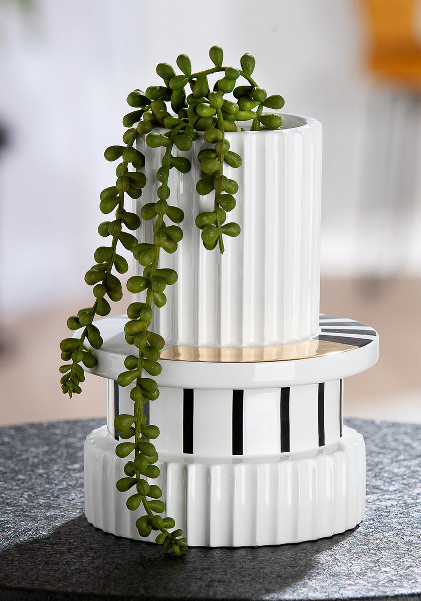 Livello Witte Keramieken Vaas 19 cm