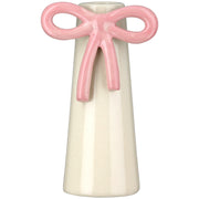 Bow Conische Vaas Crème Roze 12.5 cm