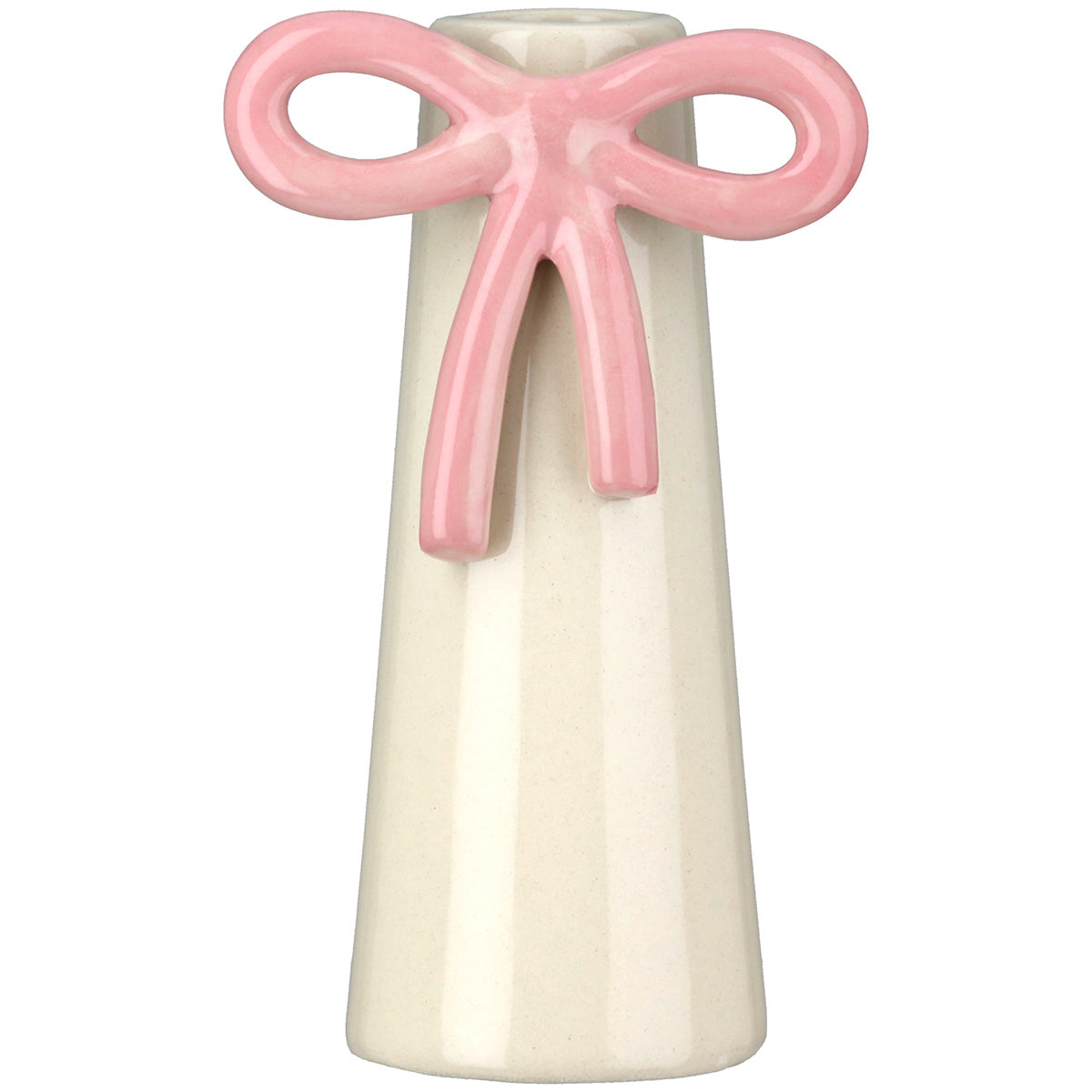 Bow Conische Vaas Crème Roze 12.5 cm