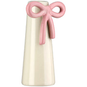 Bow Conische Vaas Crème Roze 12.5 cm