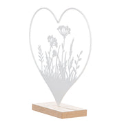 Metalen Hart Decoratie Wit