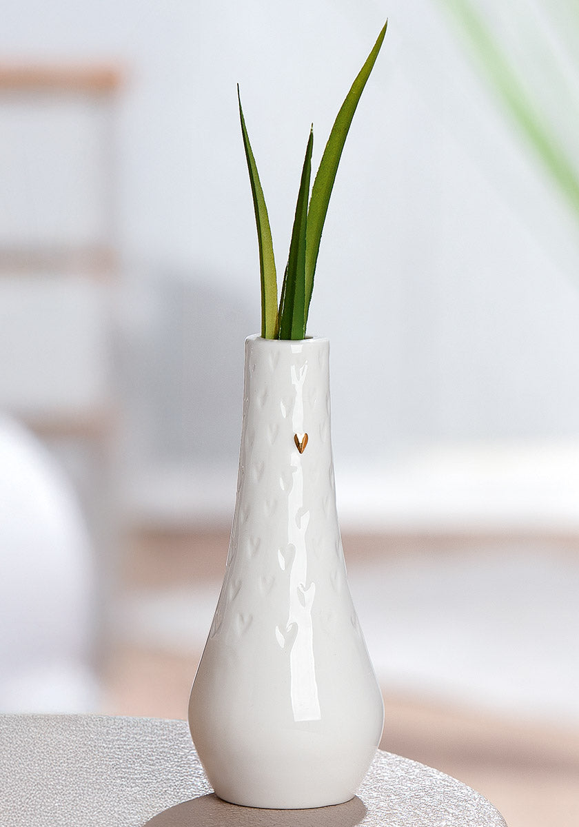 Lots of Love Vaas Wit-Goud 15.5 cm