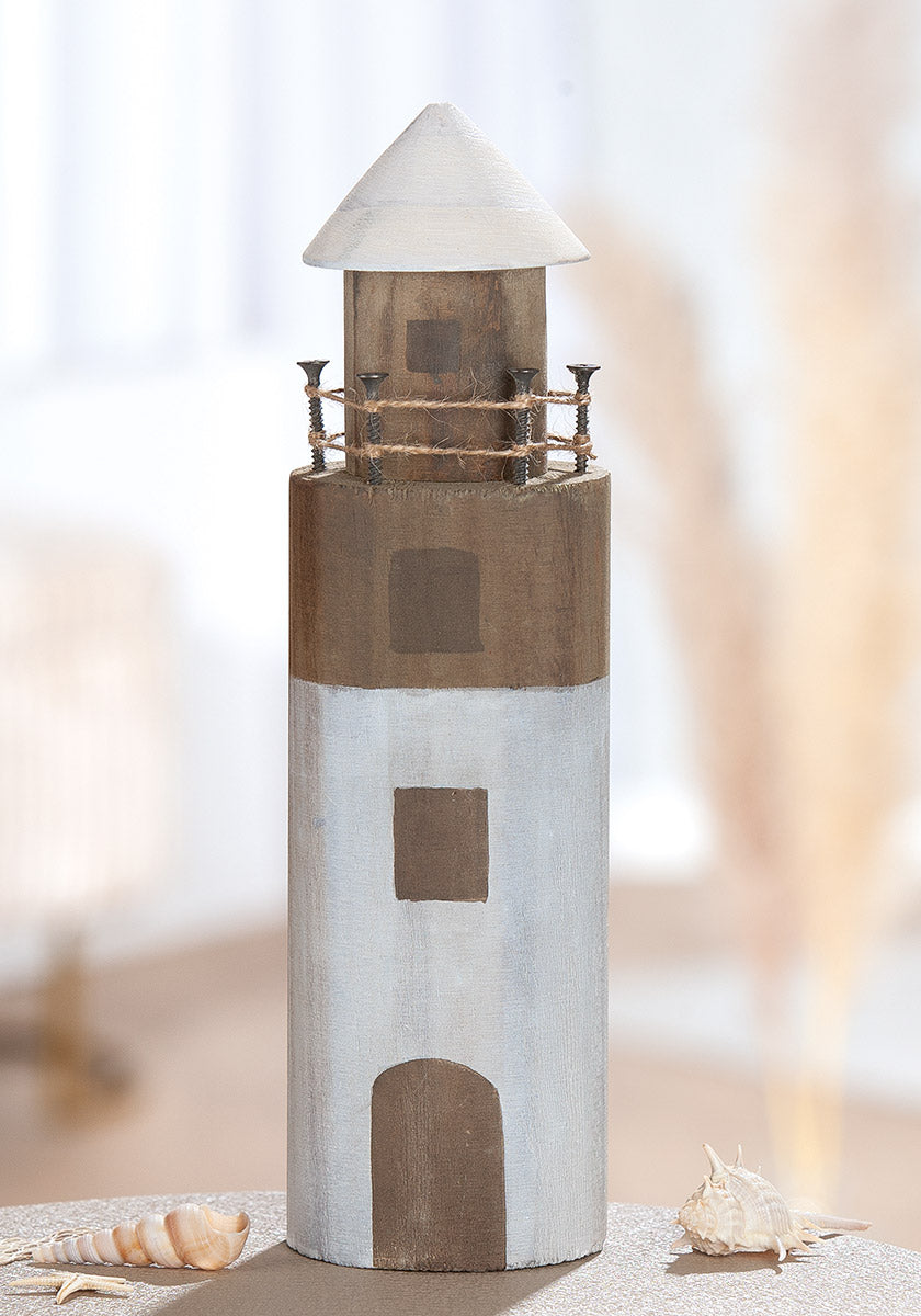Houten Vuurtoren Fyr 28.5 cm