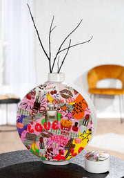 OOH LALA Ronde Dekselvaas Popart