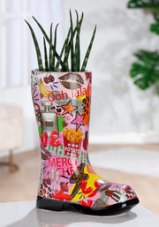 OOH LALA Laarzenvaas Popart