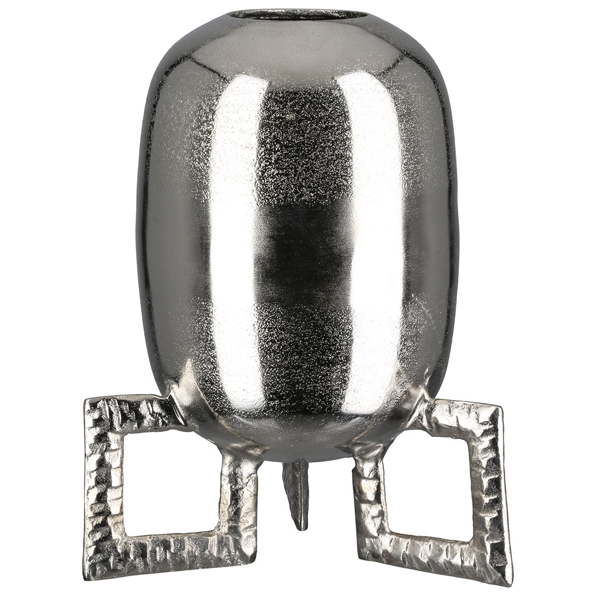 Ronde Vaas Rocket Zilver 29 cm