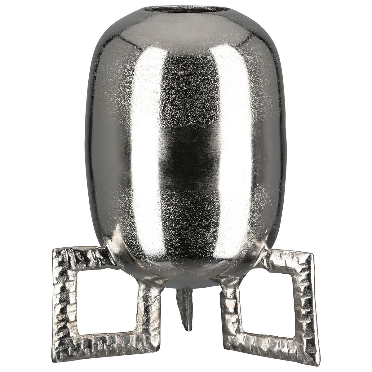 Ronde Vaas Rocket Zilver 29 cm