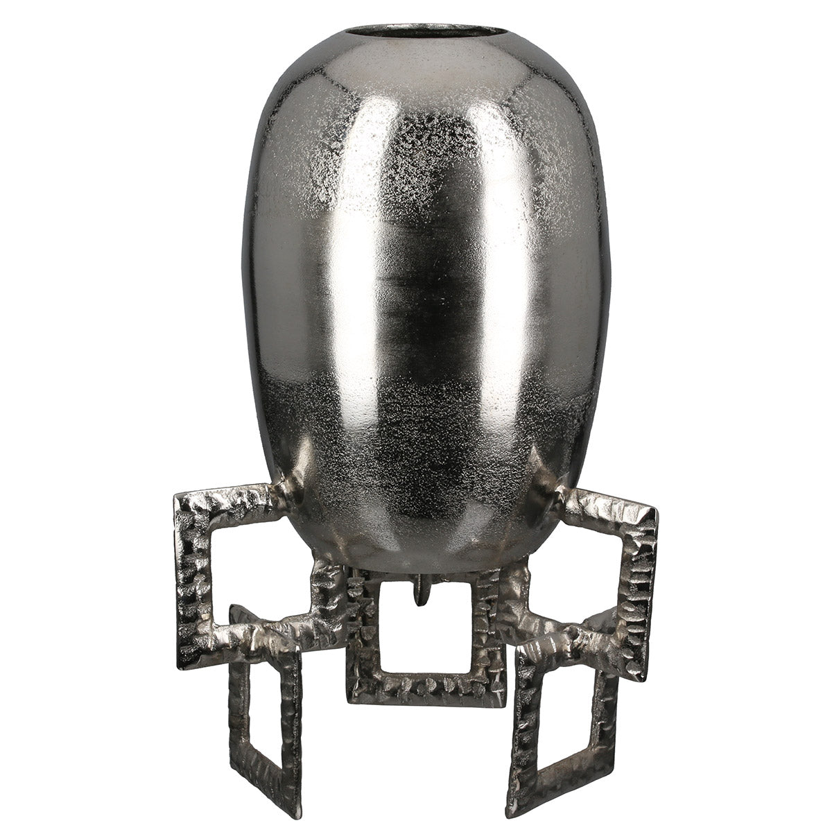 Ronde Vaas Rocket Zilver 40 cm