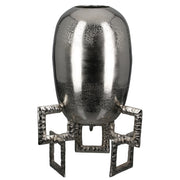 Ronde Vaas Rocket Zilver 40 cm