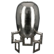 Ronde Vaas Rocket Zilver 40 cm