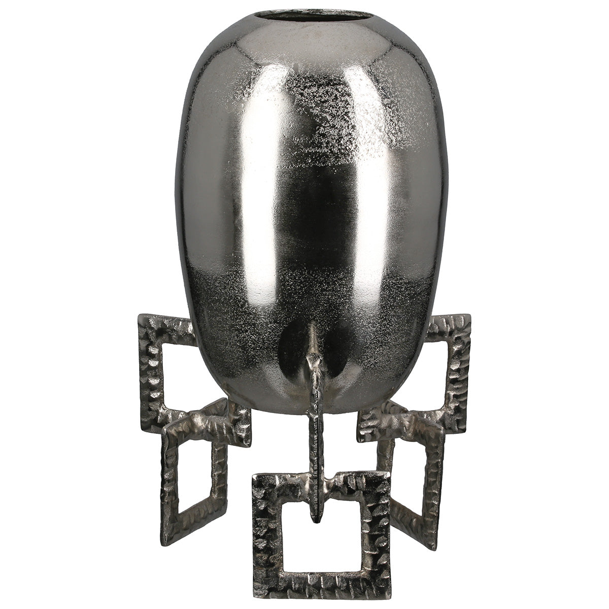 Ronde Vaas Rocket Zilver 40 cm