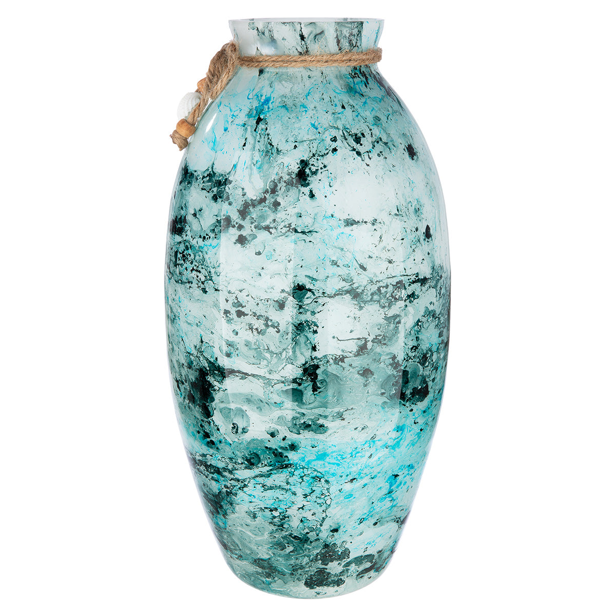 Blauwe decoratieve vaas Azul 30 cm