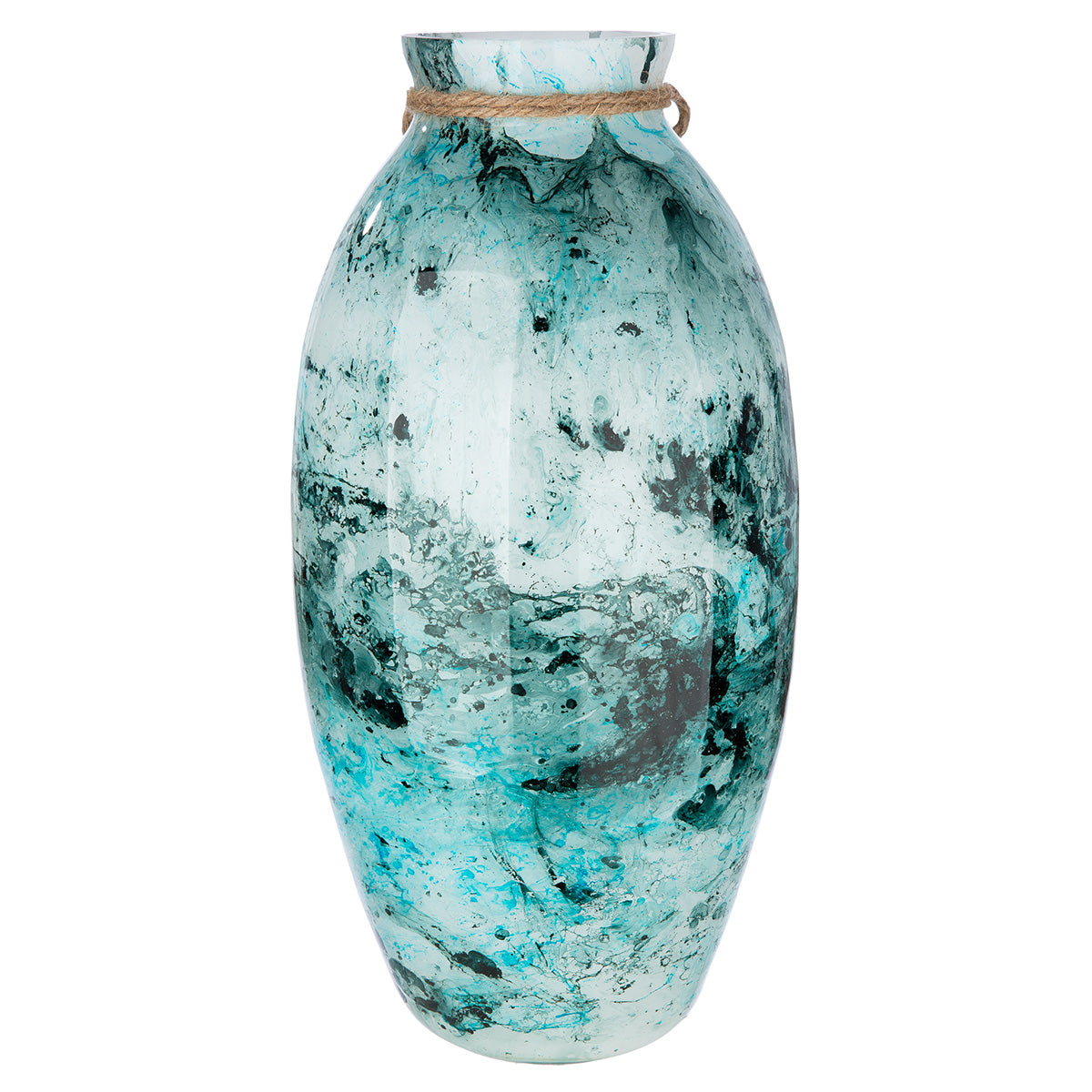 Blauwe decoratieve vaas Azul 30 cm