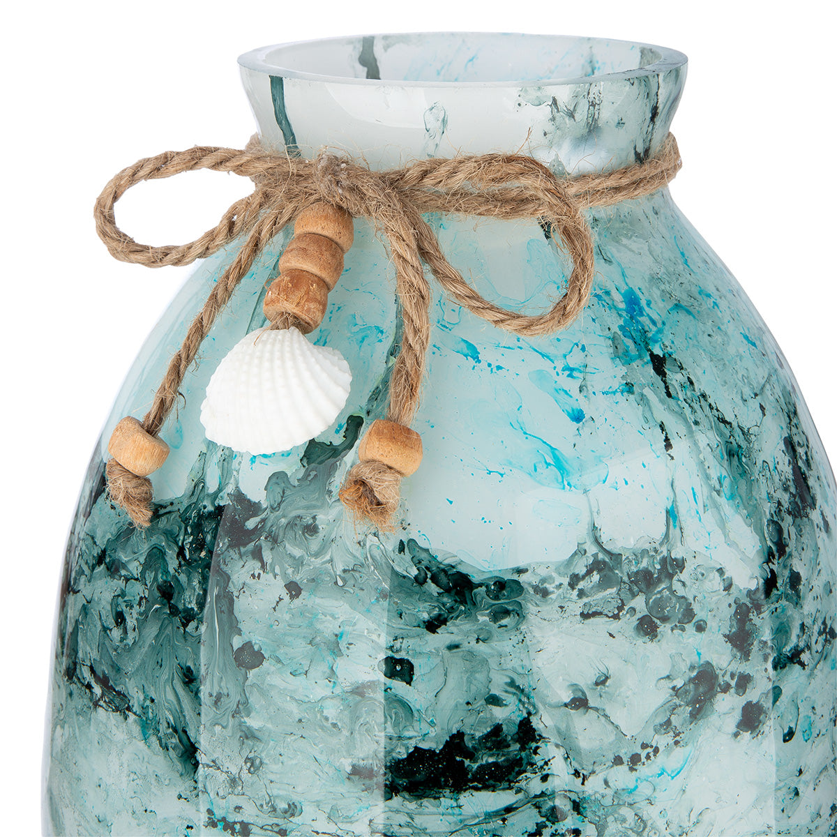 Blauwe decoratieve vaas Azul 30 cm