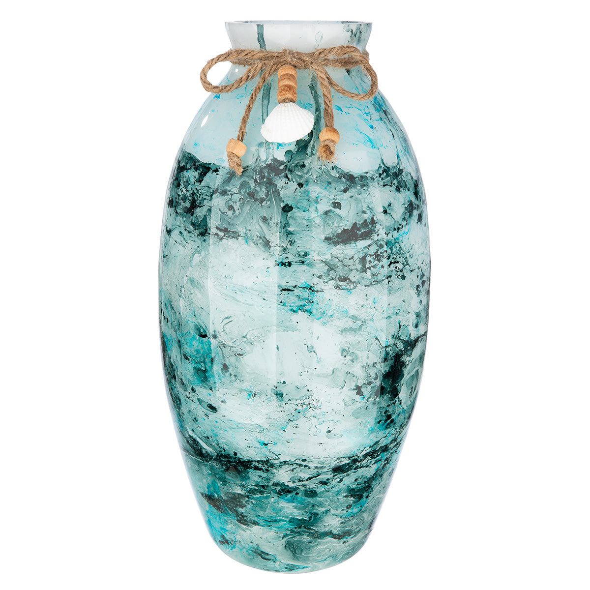 Azul Ronde Siervaas Blauw Glas