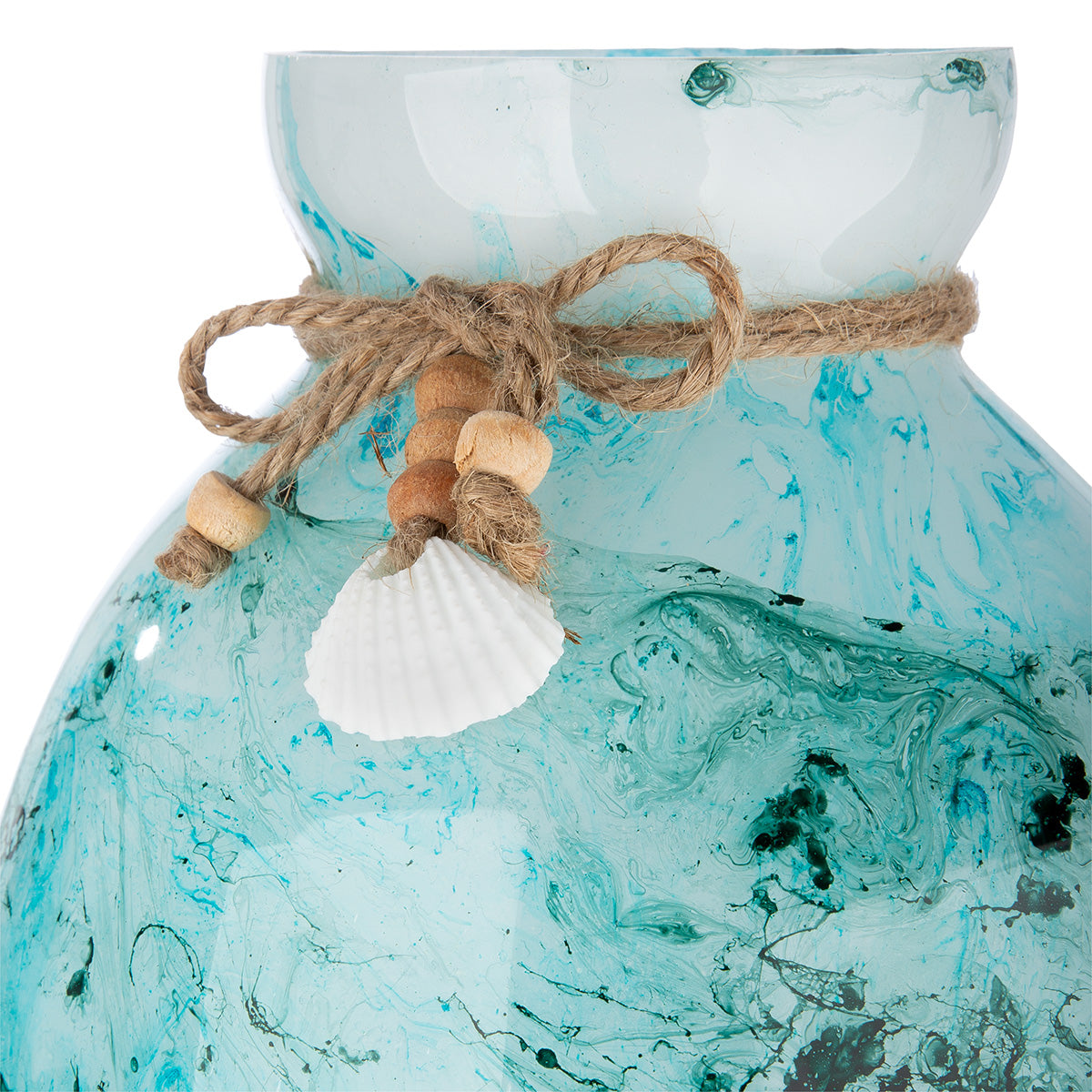 Blauwe decoratieve vaas Azul 37.5 cm