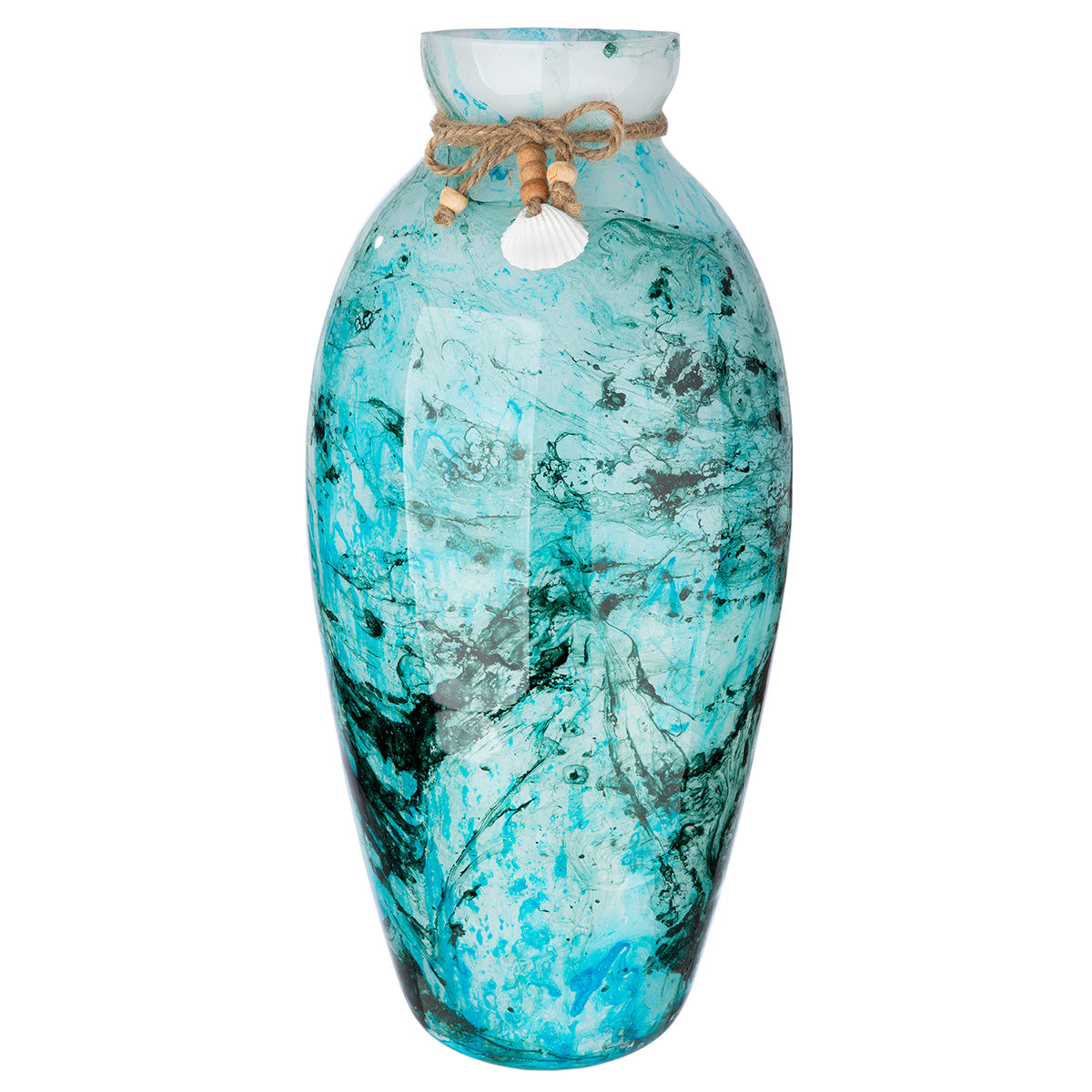 Azul Ronde Siervaas Blauw Glas