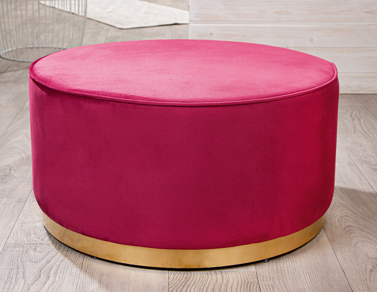 Rode Rouge Fluwelen Kruk